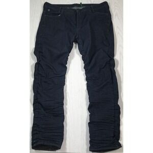 G-Star RAW Staq 3D Jeans Mens 40x34 Dark Blue Denim Straight Tapered Dark Wash